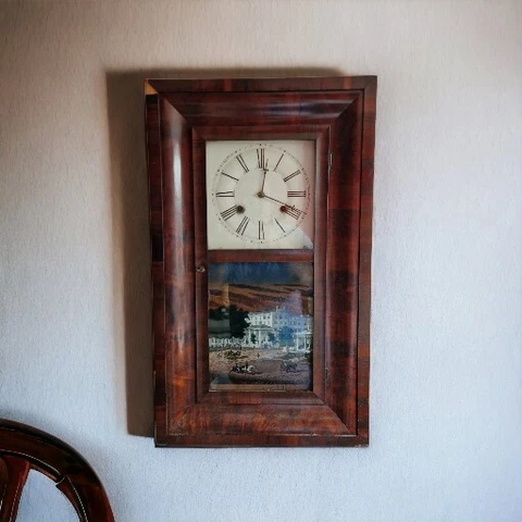 🌟FORESTVILLE USA WELCH Weight Driven WALL CLOCK "For Parts Or Repair 🌟 Cover