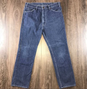 Jeans Levi’s With A Skosh More Room uomo vintage anni 80 blu gessato denim tg 31 - Foto 1 di 8