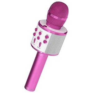5 Core Microphone Wireless Karaoke Mic with Speaker Portable Bluetooth Microfono - Picture 1 of 9
