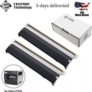 2x Cabezal de impresión para impresora de etiquetas térmicas Zebra ZT420 ZT421 203 ppp P/N P1058930-012 - Imagen 1 de 2