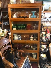 Globe Wernicke 5 Unit Antique Stacking Lawyer'S Oak Bookcase