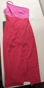 Petal and Pup Coral asymmetrical one shoulder summer dress womens size 2 - Picture 1 of 12