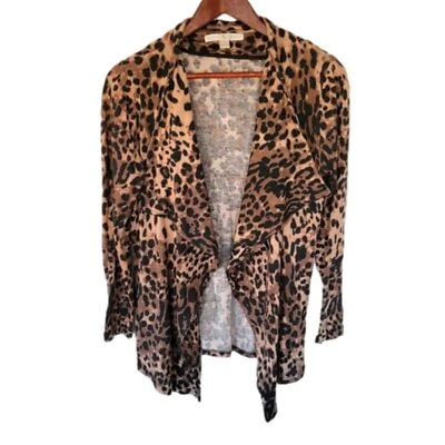 Boston Proper Cheetah Animal Print Open Cardigan Size Women's XS - Image 1 of 4