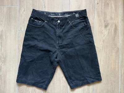 JEANS VERSACE PANTALONE TROUSERS BERMUDA UOMO MAN NERO BLACK NOIR P-591 - Imagen 1 de 4