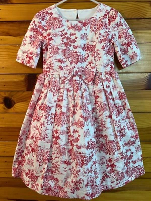 NWOT Janie and Jack Holiday Concert Red Tulle Dress with Bow Girls Size 6 - Image 1 of 4