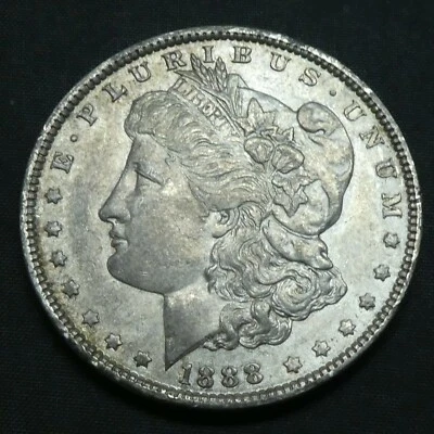 1888 $1 Morgan Silver Dollar US Mint Coin - Image 1 of 2