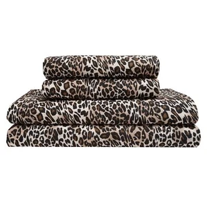 Whimsical Zara Leopard Print Sheet Set -Queen N/A Queen - Picture 1 of 1