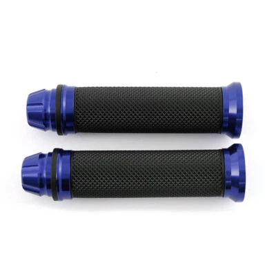 Pair 7/8" 1" Motorcycle Handlebar Grips Hand Grip Rubber Fits Off Road Dirt Bike - Image 1 of 4