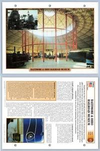 Baltimore &Ohio Railroad Museum - Art & Culture - Legendary Trains Maxi Card - Picture 1 of 1