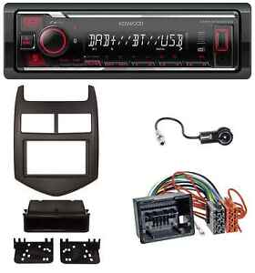 Kenwood MP3 Bluetooth USB DAB Autoradio für Chevrolet Aveo Sonic ab 2011 dunkelg