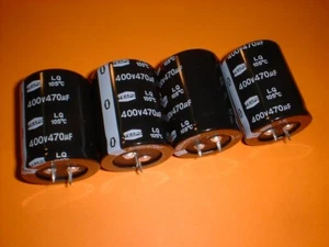 4x Elko 470µF / 400V 105°C 35x45mm 470uF Snap-In - Picture 1 of 2