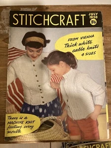 Vintage Stitchcraft Magazine - July 1958 - Picture 1 of 1