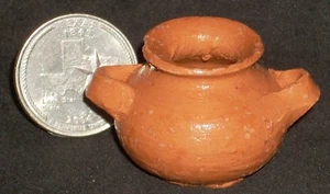 Clay Pot 1:12 P-OPHANT 1120 Mexican Vary Dollhouse Miniature Terracotta Rustic - Picture 1 of 3