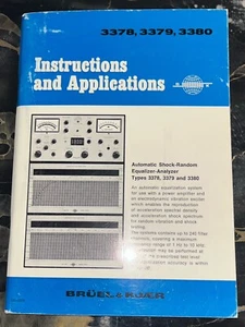 Bruel & Kjaer INSTRUCTION MANUAL 3378-3379-3380 English ORIGINAL - Imagen 1 de 1