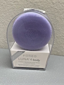 FOREO Luna 4 Body Brush - Exfoliating Body Scrubber Bath Brush - Lavender - Picture 1 of 11