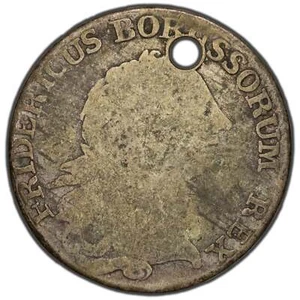 Germany Prussia 1770-A 1/3 Thaler Silver Coin KM #303 - Holed - Picture 1 of 2