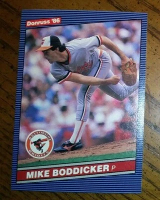 1986 - Leaf - Donruss '86 - Mike Boddicker - Card # 47 - Image 1 of 2