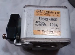 Nuevo Kyosan 50SRF400S Fuse 400 amperios 500 voltios bloque de fusibles cuadrado e indicador - Imagen 1 de 5