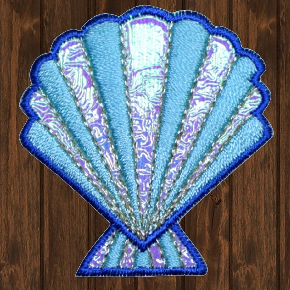 Seashell Embroidered Patch — Iron On - Image 1 of 1