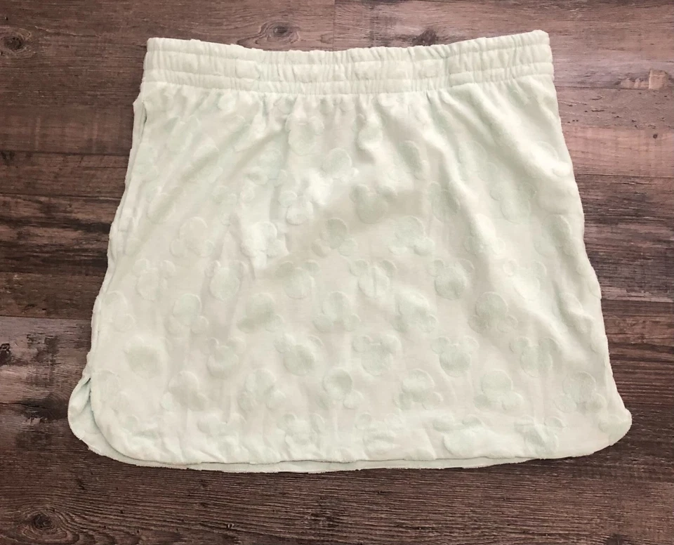 Disney Mickey Mouse Women’s Skort MEDIUM cotton blend seafoam green