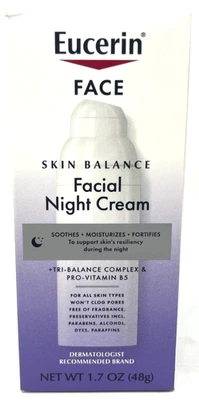 Crema facial de noche Eucerin Face Skin Balance nueva en embalaje 1,7 oz Foto 1 de 3