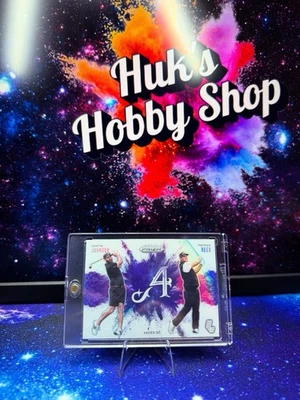 Estuche Panini Prizm Liv Golf 2025 4 ases explosión de color SSP Hit Johnson & Reed Foto 1 de 4