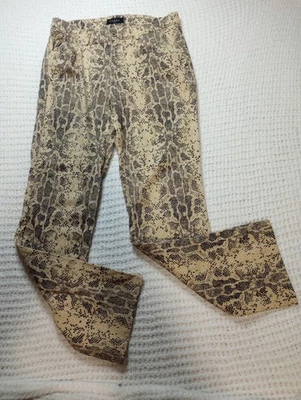 Pantalones de mezclilla vintage años 90 GUESS USA para mujer talla 32 piel de serpiente estampado de pitón y textura 34x31 Foto 1 de 4