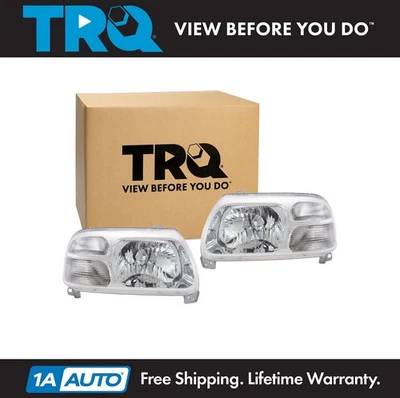 TRQ Headlight Assembly Set Fits 99-05 Grand Vitara 99-04 Vitara 02-03 XL-7 Foto 1 de 4