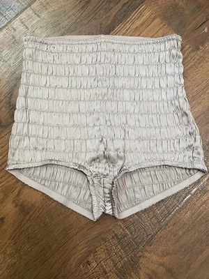 Free People Intimately Ruched Shorties Gray Size XS NWOT High Rise Micro - Image 1 of 4