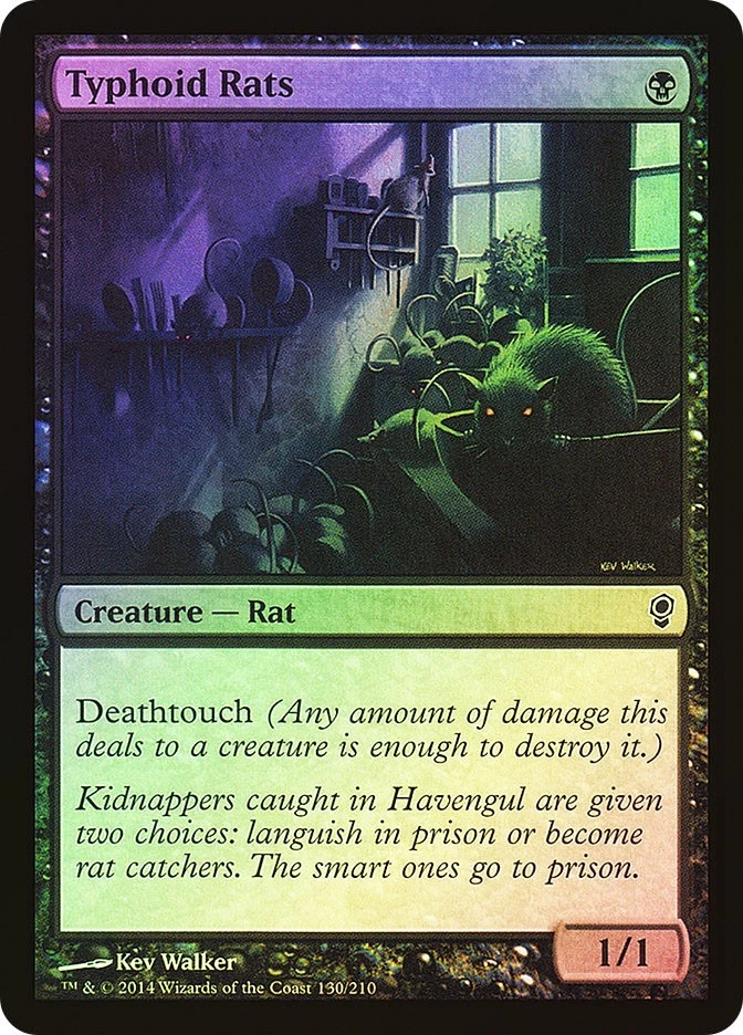 MTG FOIL Typhoid Rats  - Conspiracy #130 - Image 1 of 1