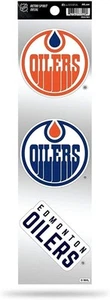Edmonton Oilers 3pc Retro Spirit Decals Premium Throwback Stickers - Picture 1 of 1