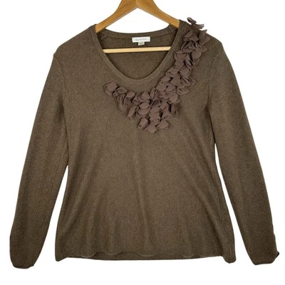 Suéter Garnet Hill Marrón 100% Cachemira Talla XS Foto 1 de 4