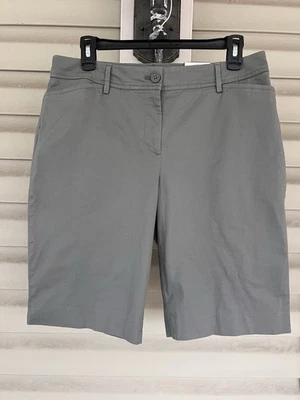 Pantalones Cortos Talbots Mujer The Perfect Bermuda 10.5 Chino Carrera Oficina Verde Talla 10 Nuevos con Etiquetas Foto 1 de 4