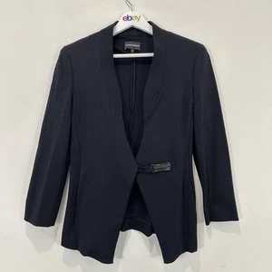 Emporio Armani Blazer Jacket 42 (AU/UK 10) Black Snap Workwear - Bild 1 von 13