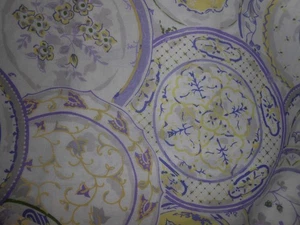 Ceramic plates in white, purple & yellow, FREE Shipping!! - Picture 1 of 7