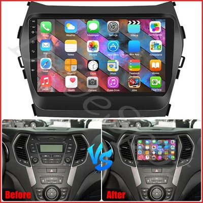 Android Carplay w/Cam Radio GPS Stereo For Hyundai Santa Fe Sport IX45 2013-2018 - Image 1 of 4