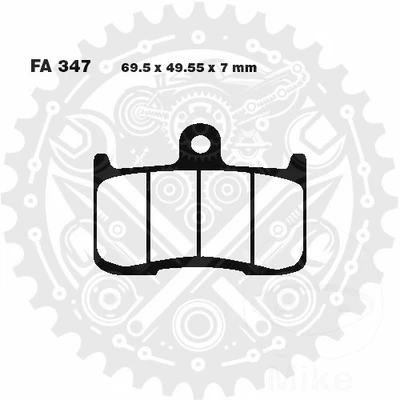 Pastillas de freno delanteras EBC sinterizadas GPFAX Fit Victory Judge 1800 2013-2017 Foto 1 de 4
