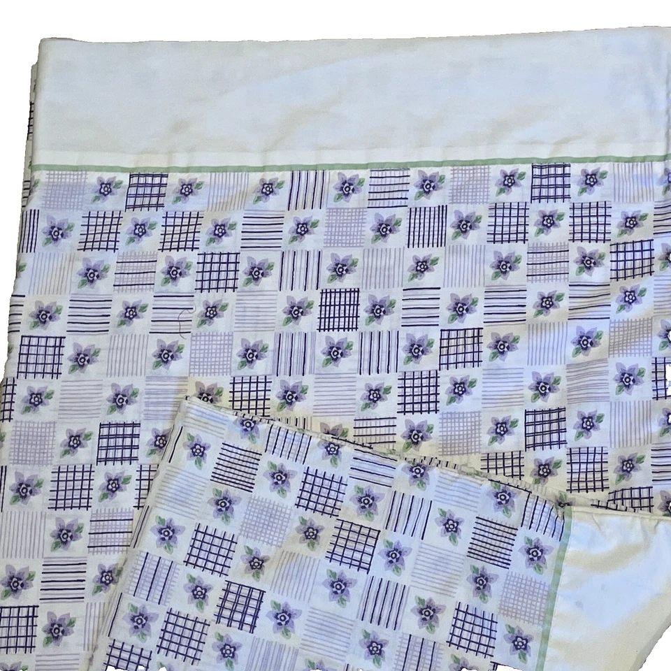 Sábana plana doble Westpoint Stevens vintage y 2 fundas de almohada púrpura Cottagecore Foto 1 de 4