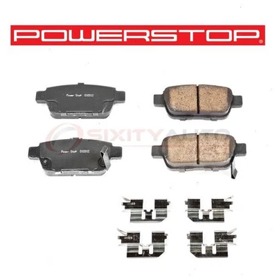 PowerStop Rear Disc Brake Pad & Hardware Kit for 2006-2014 Honda Ridgeline - mr Foto 1 de 4