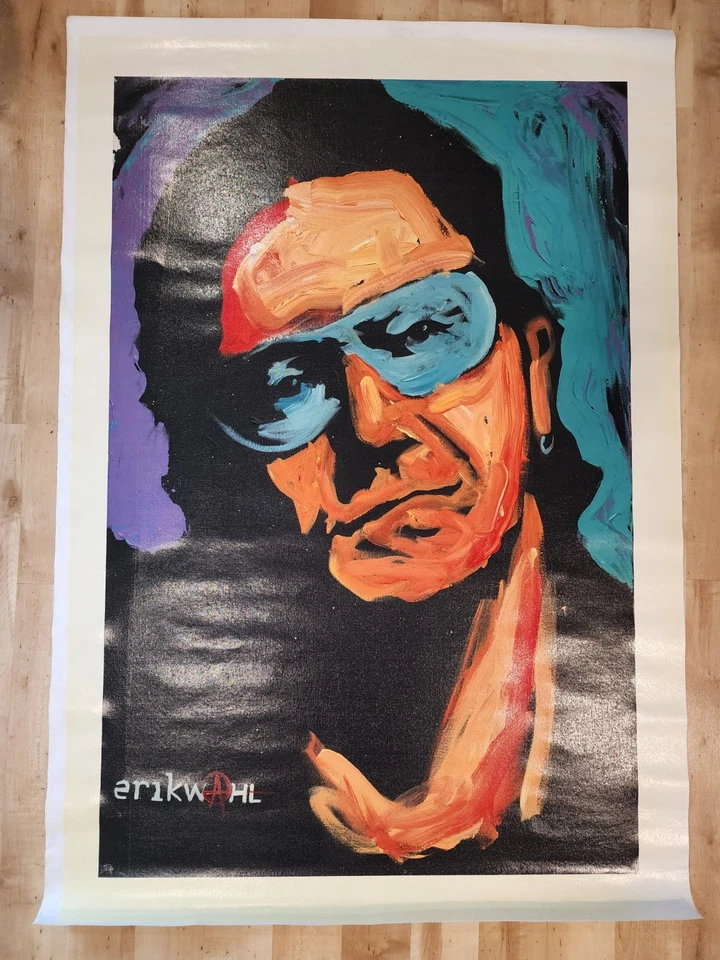 Pintura al óleo sobre lienzo Erik Wahl grande 32"x48" Bono por artista de graffiti Foto 1 de 4