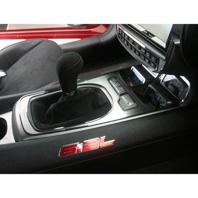 Placa de cambio para Chevy Camaro V8 2010-2015 manual con panel de calibre [cepillado] Foto 1 de 4
