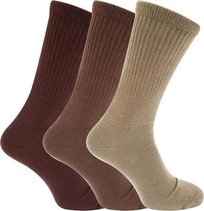 Calcetines para diabéticos extra anchos no elásticos para hombre 6-12 pares talla 11-14 ajuste cómodo trabajo - Imagen 1 de 5