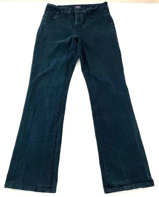 Pantalones de mezclilla NYDJ negros de tiro alto con diseño de cinco bolsillos talla 12 Foto 1 de 4