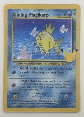 Shining Magikarp 66/64 Celebrations: Classic Collection Holo NM - Image 1 of 4