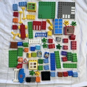100 Piece Duplos Lot (Lot 4) Mixed Bag Good Condition Kids Blocks Plastic Legos - Picture 1 of 6