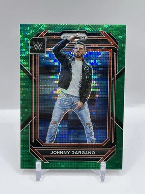 2023 Panini Prizm WWE #186 Johnny Gargano Green Pulsar 2/25 - Image 1 of 2