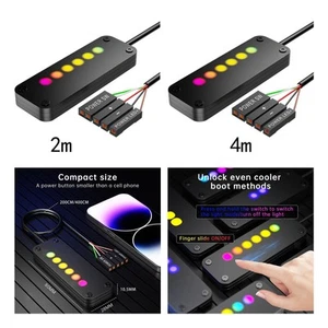 SW Power LED Control Accs Ordinateur de bureau Switch Power pour ordinateur de bureau - Photo 1/13