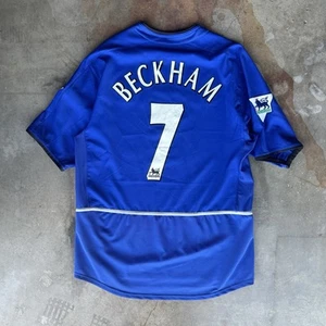 DAVID BECKHAM #7 3rd Manchester United 2002 2003 Soccer Jersey Shirt EPL Medium - Picture 1 of 6