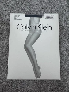 CALVIN KLEIN INFINITE SHEER CONTROL TOP PANTYHOSE STYL 705 ALMOST BLACK SZ B - Picture 1 of 5