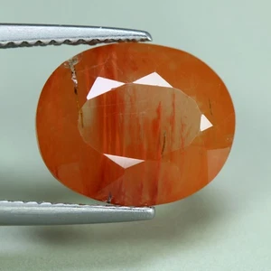 5,24 Cts_Deslumbrante Mejor Color_100 % Natural Rojo Sin Calentar Andesina_Piedra Solar - Imagen 1 de 3